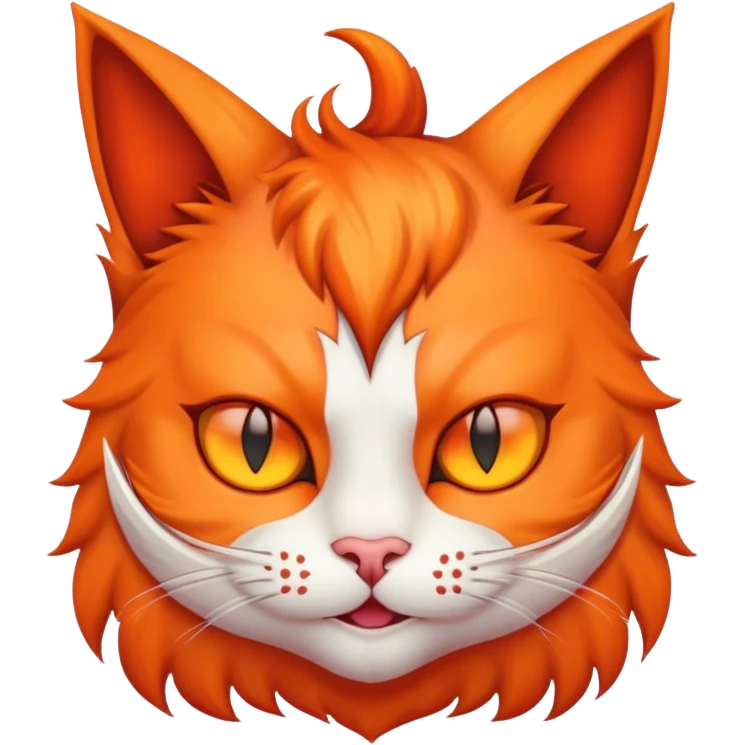 Cat with devil horns emoji