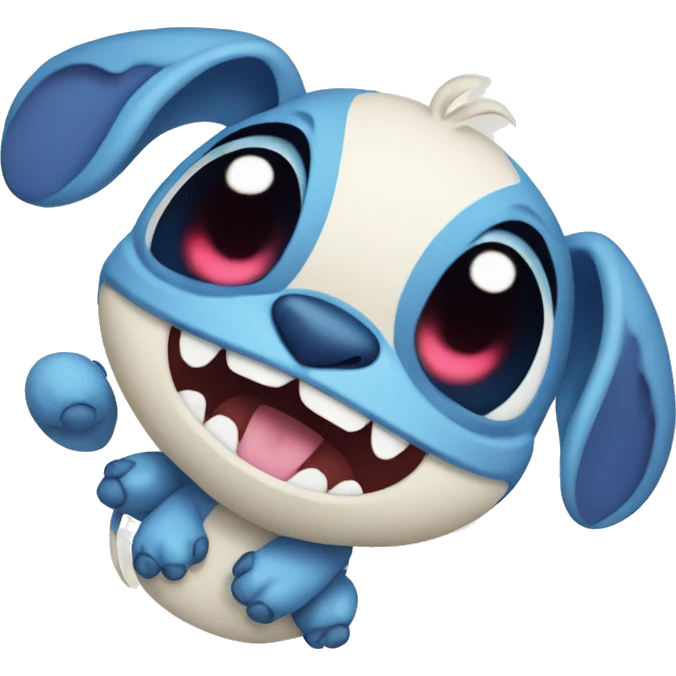 Stitch with heart eyes emoji