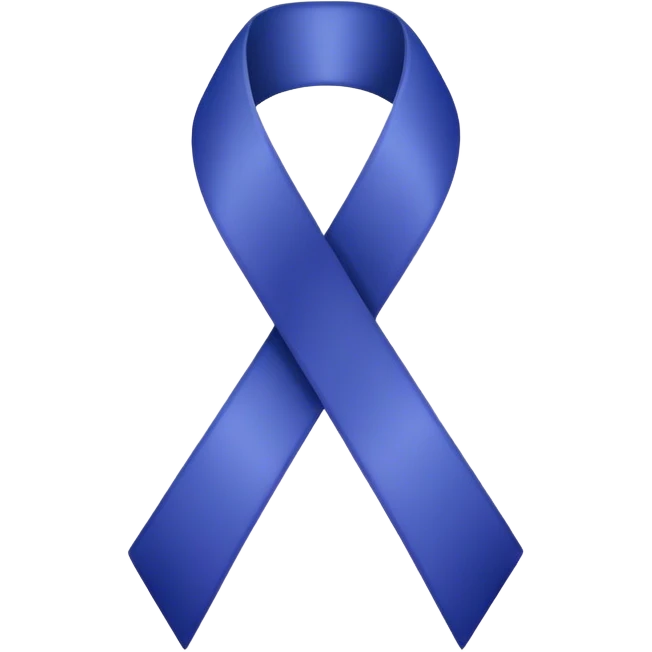 awareness ribbon indigo colored emoji