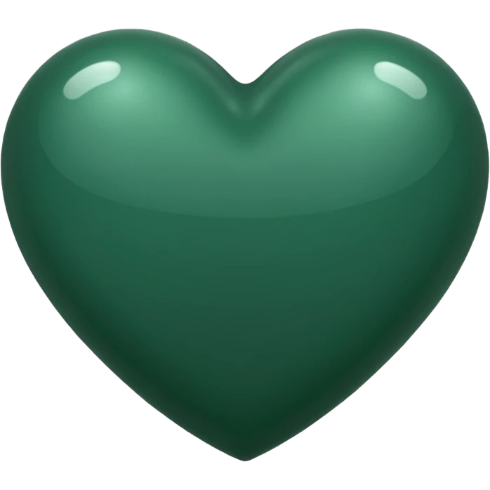 Dark green heart emoji emoji