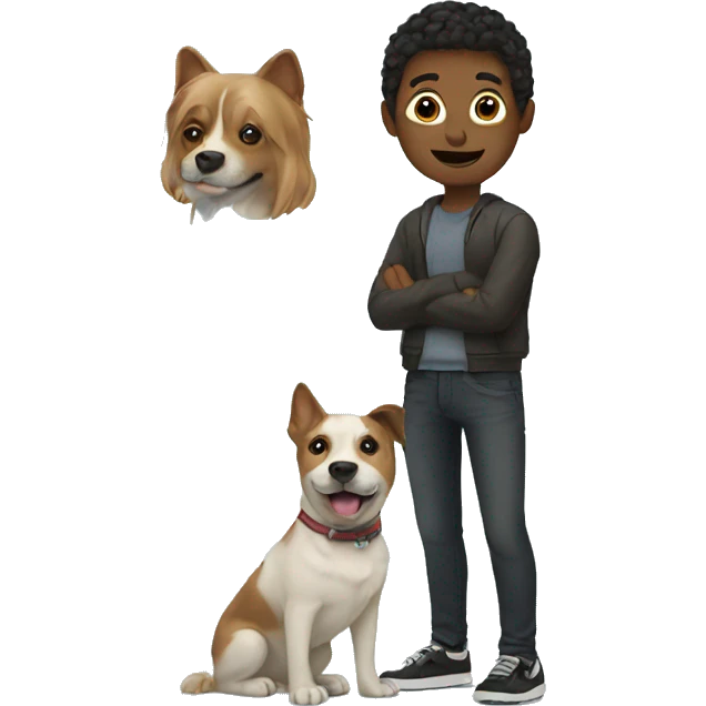 Me with a dog emoji