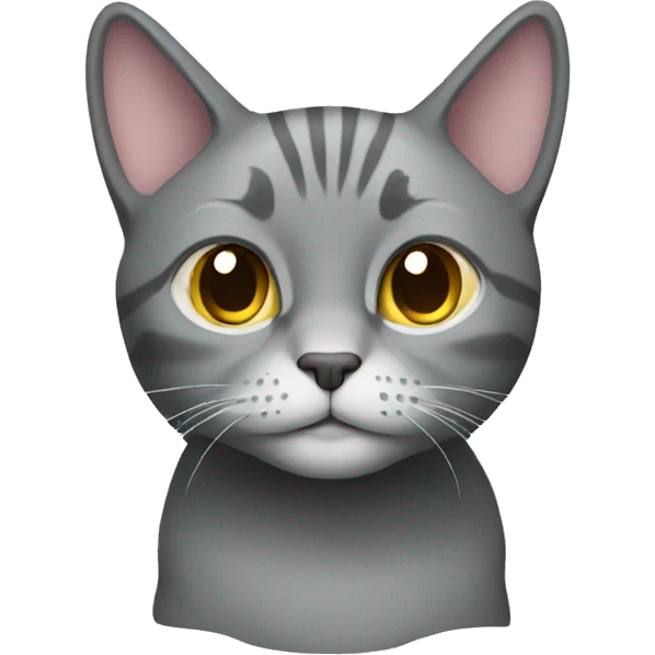 Fold gray cat emoji