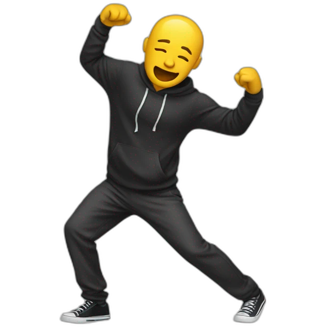 Someone dabing emoji