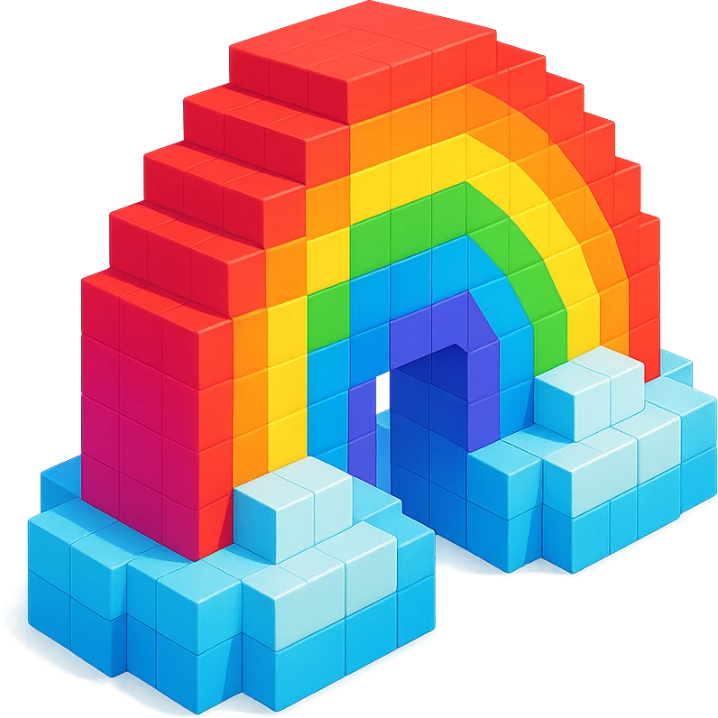 Water in rainbow  emoji
