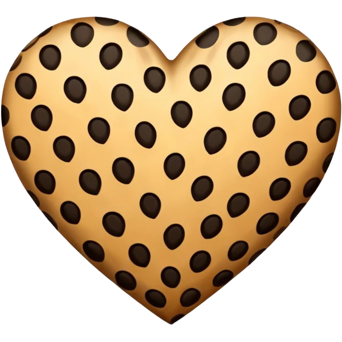 леопардовое сердце  emoji