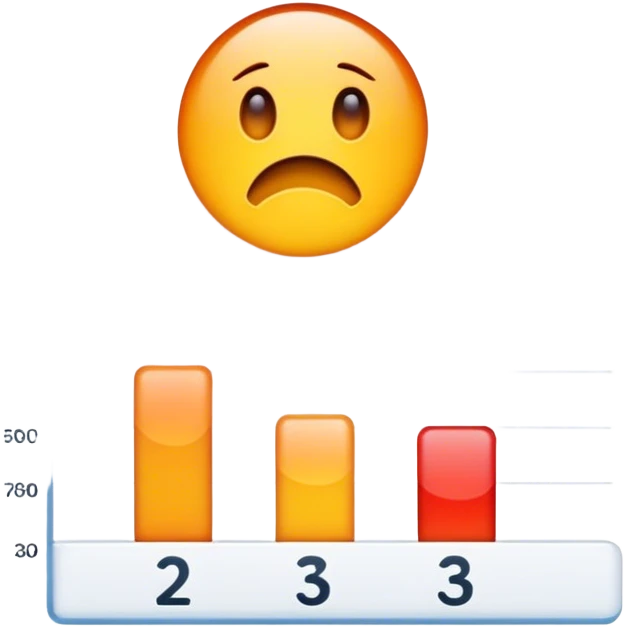 chart showing negative numbers emoji