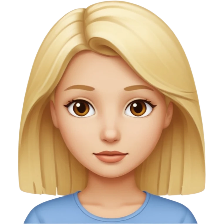 Beautiful blonde girl emoji