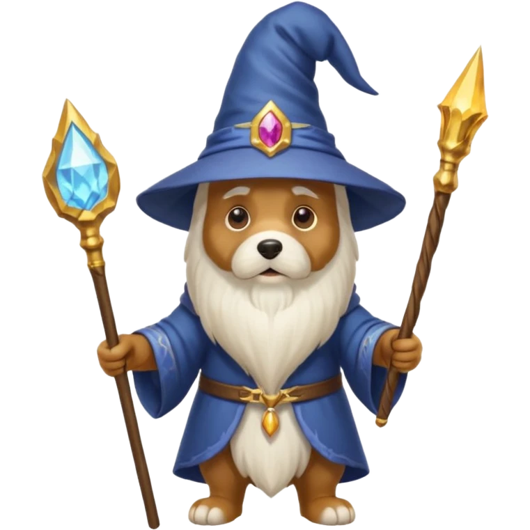 Dog wizard emoji