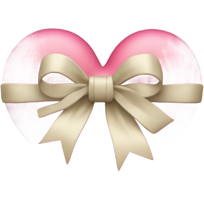 Heart with bow emoji