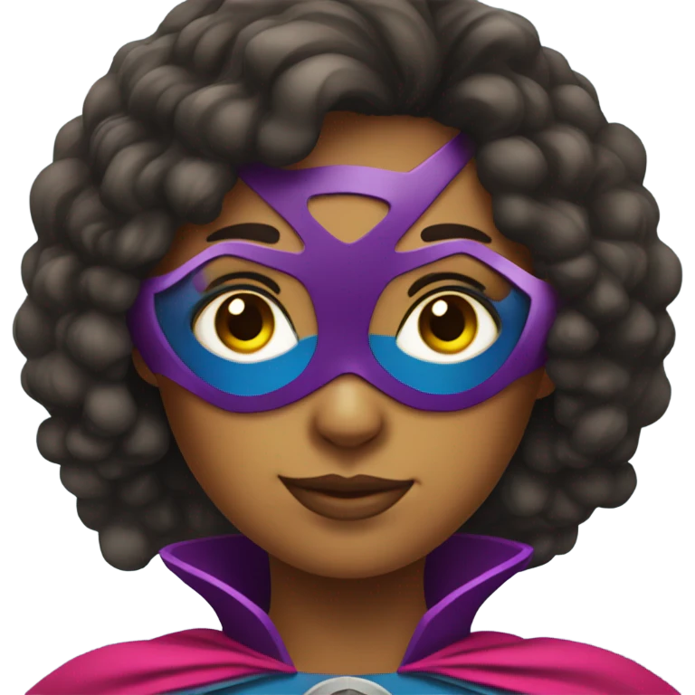 selfie of girl as superhero  emoji