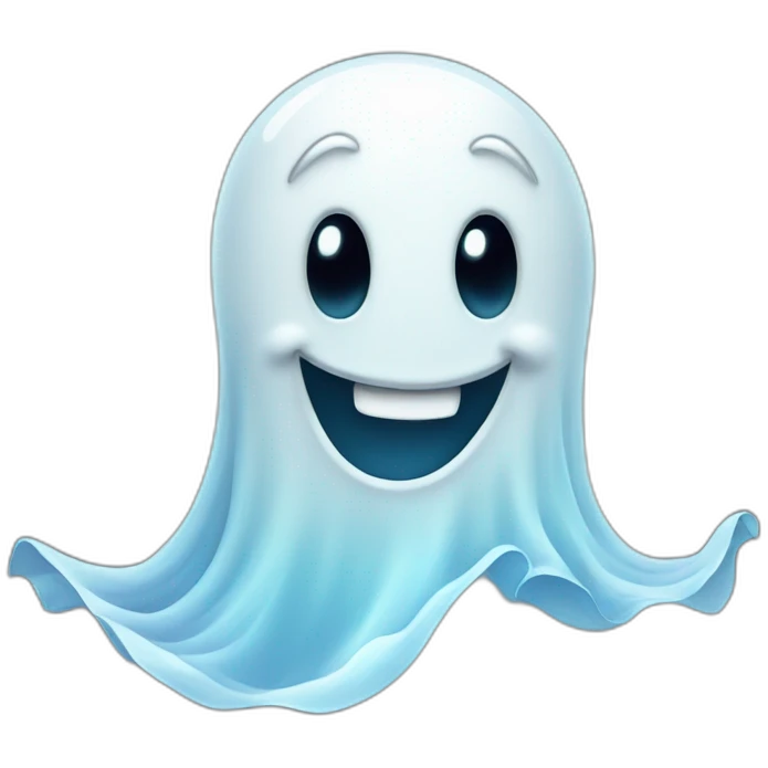 happy ghost emoji