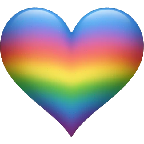 Rainbow heart emoji