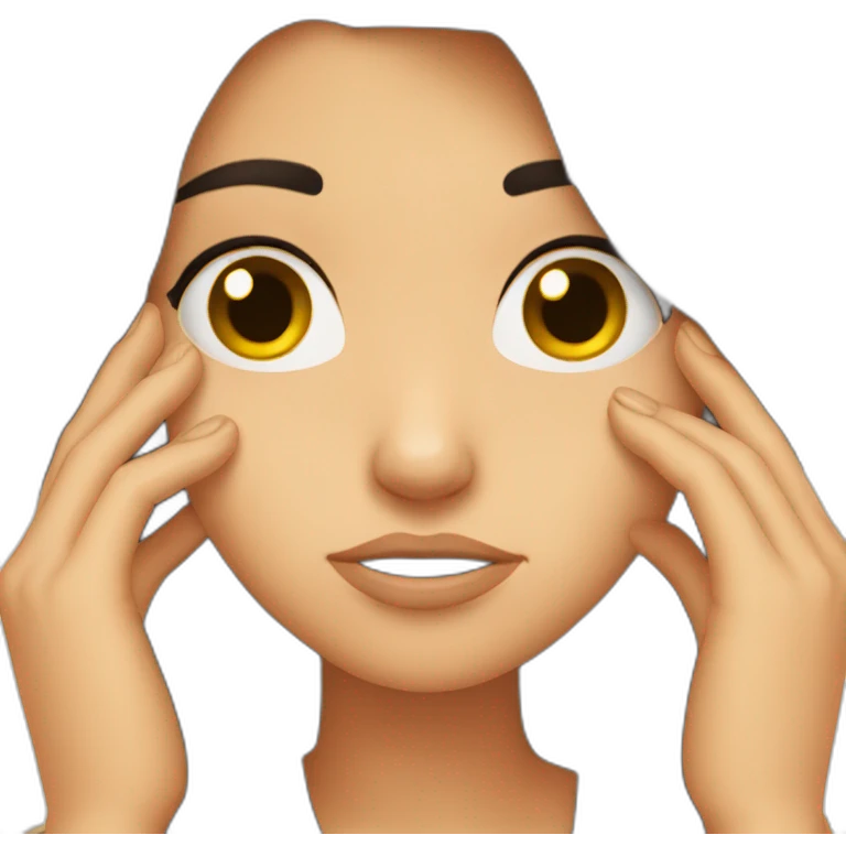 Brunette girl facepalming emoji