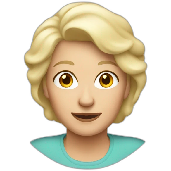 old blonde mom emoji