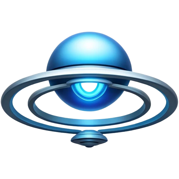 synarchy symbol with ufo blue emoji