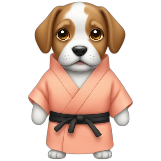 Puppy in sushi suit emoji