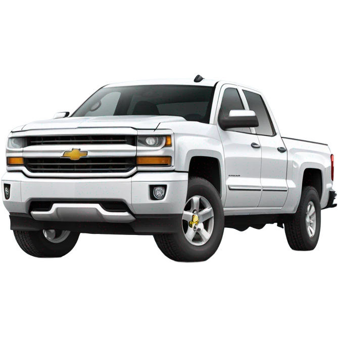 Car Silverado 2017 white  emoji