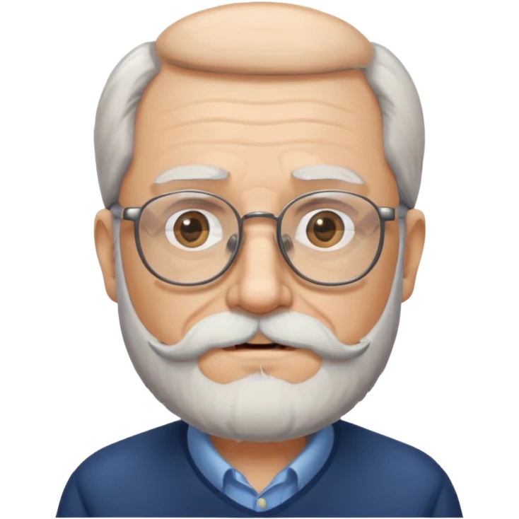 old man with beard and glasses emoji