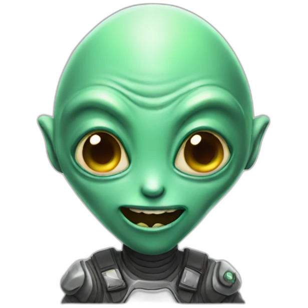 Alien-happy emoji
