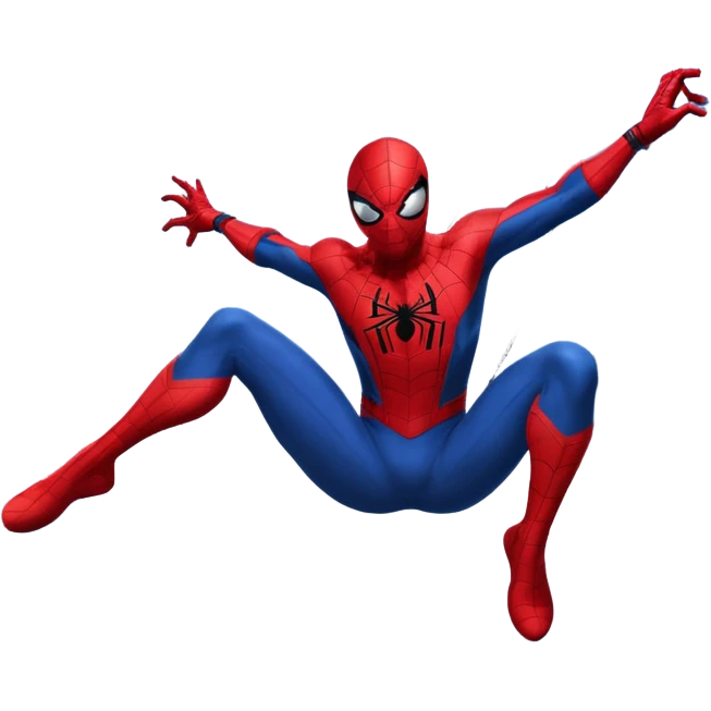 Spider-Man swinging from a building  emoji