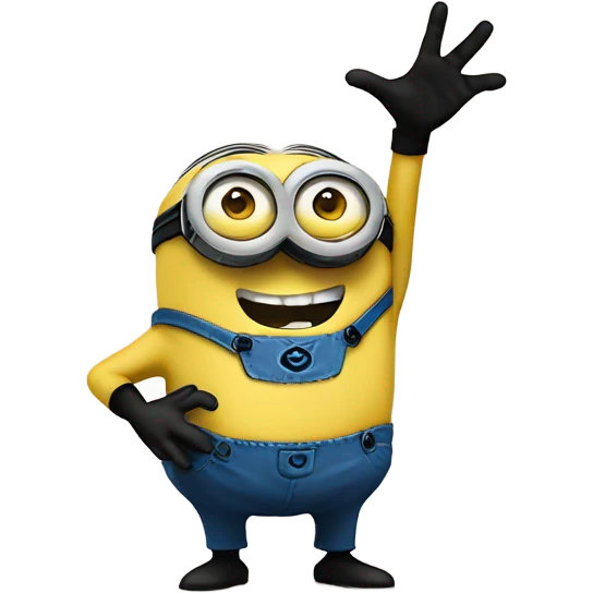 minion with HAND OUTS emoji
