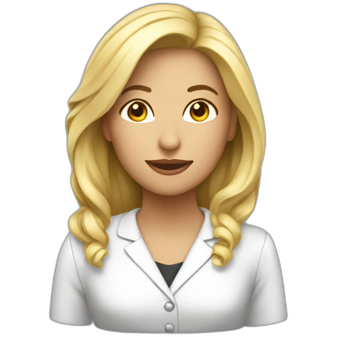 mujer conferencista blanca pelo largo liso negro  emoji