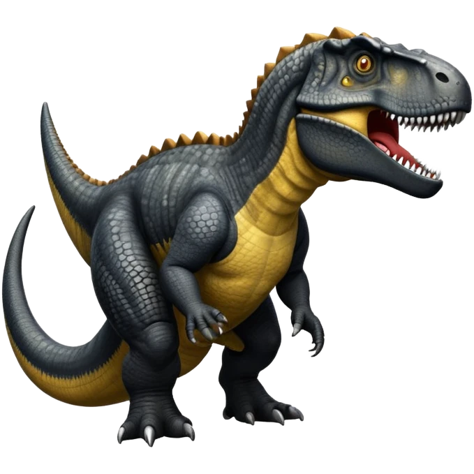 Black giganotosaurus emoji
