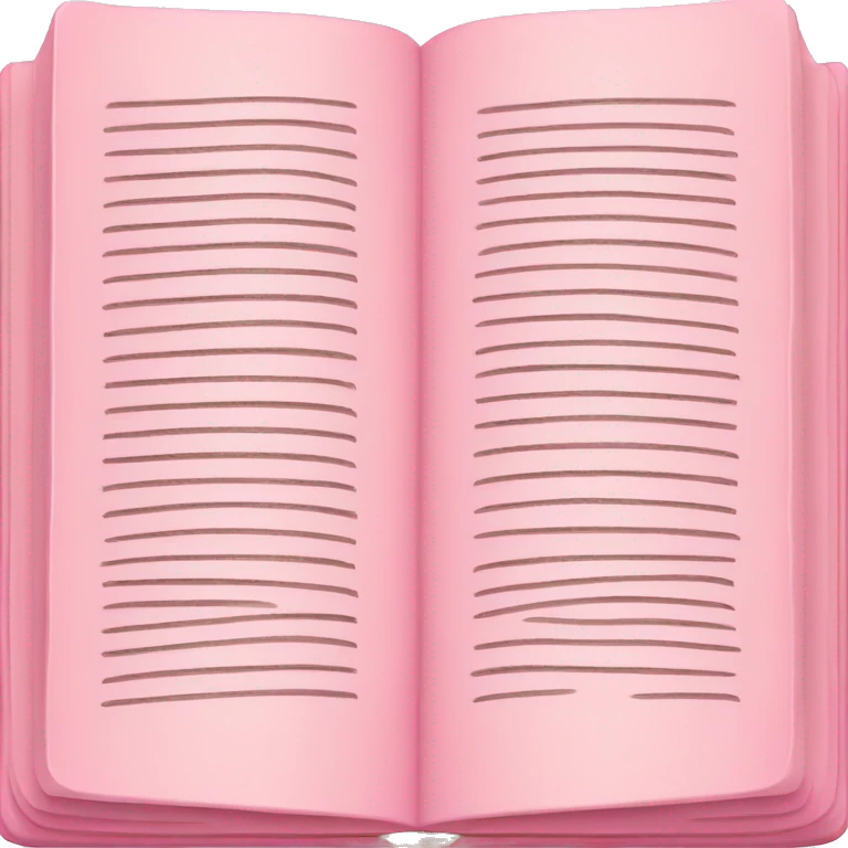 Light pink open book emoji