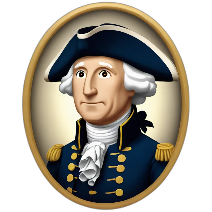 George Washington 1er président des Etats-Unis emoji