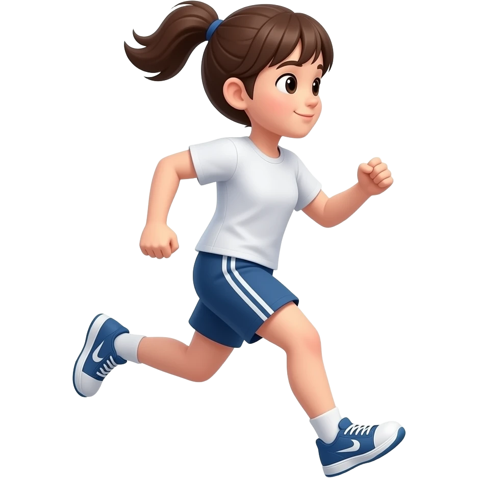 Fille qui cour emoji