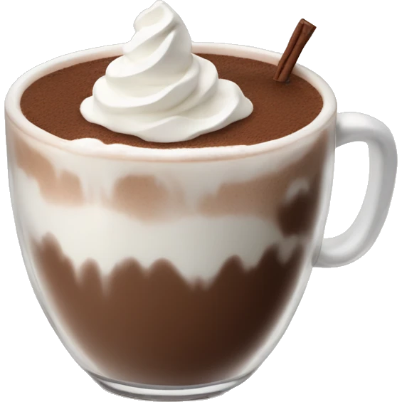 Hot chocolate with whip cream  emoji