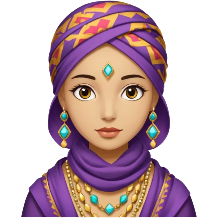 Young fortune teller – Colorful scarf






















 emoji