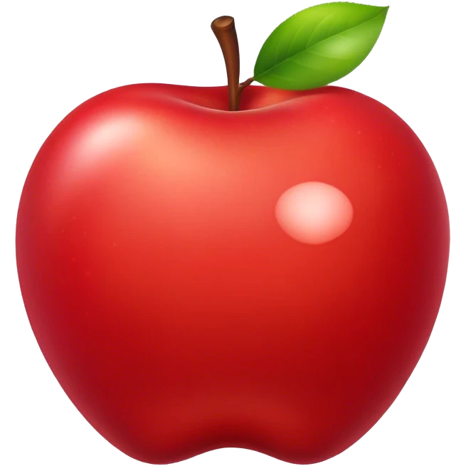 Red apple emoji