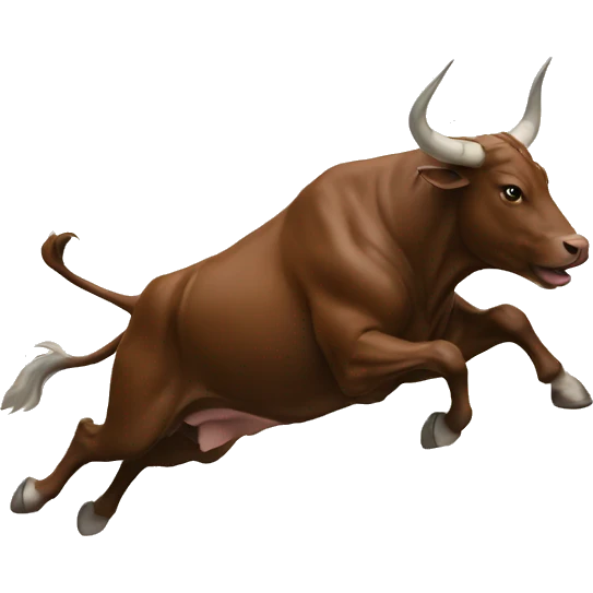 chasing bull emoji