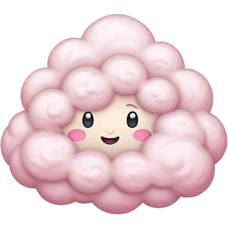 light pink storm cloud emoji