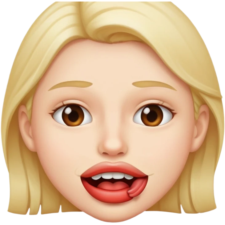 full face biting lip emoji
