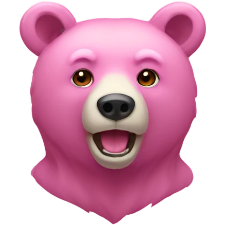 Bear pink emoji