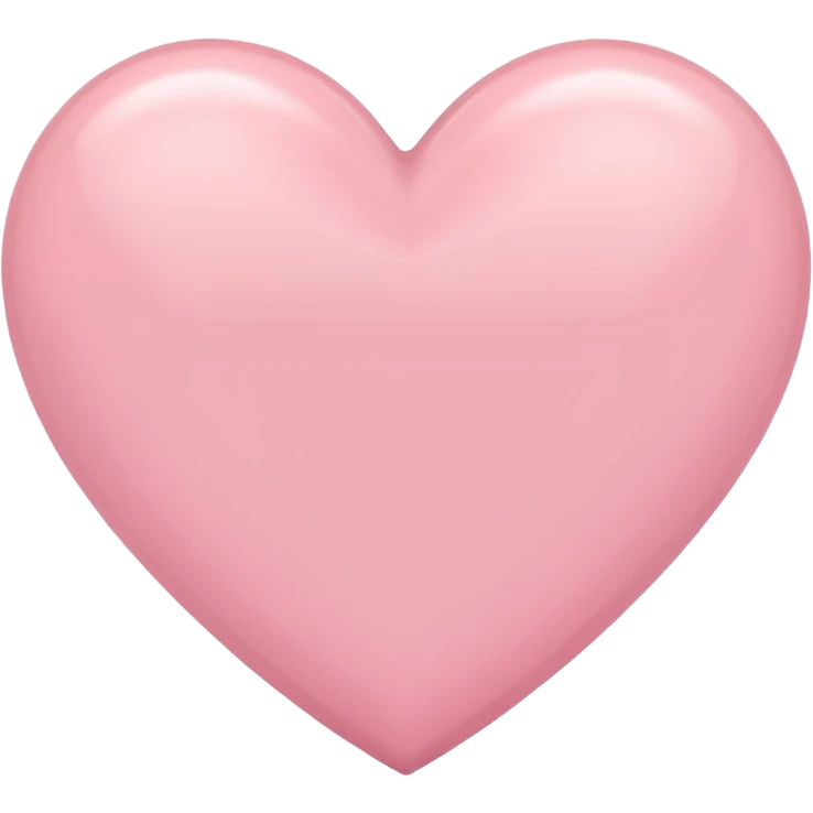 Pastel pink heart emoji