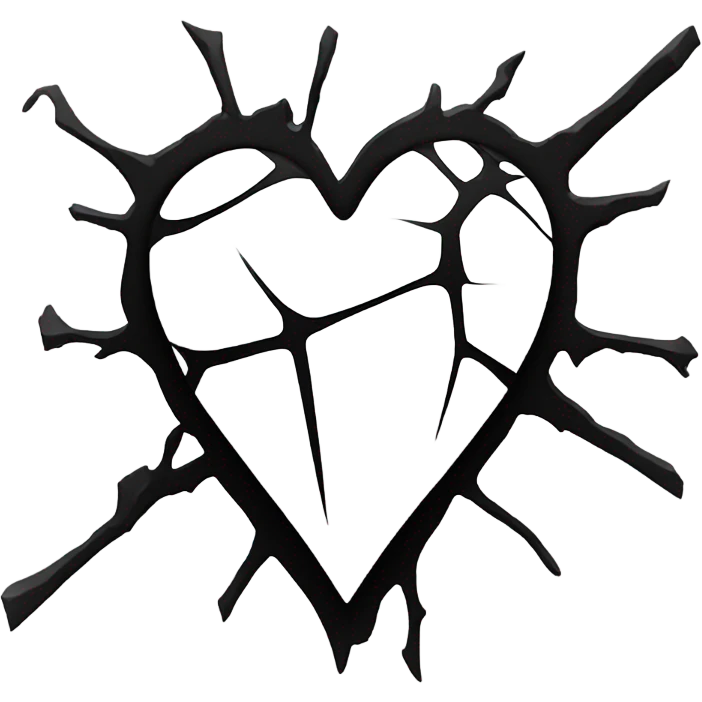 black broken heart  emoji