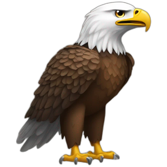 Man Eagle in arm emoji