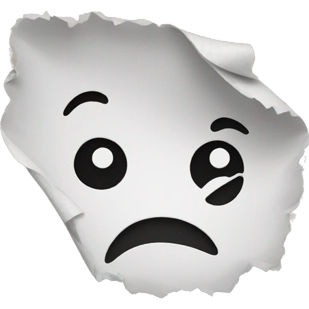 ripped paper emoji