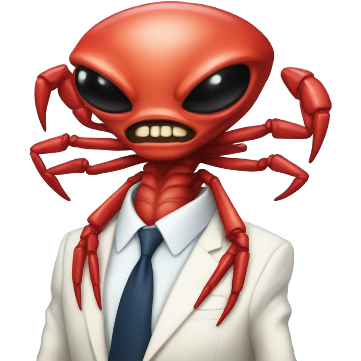 alien red human man crab president emoji