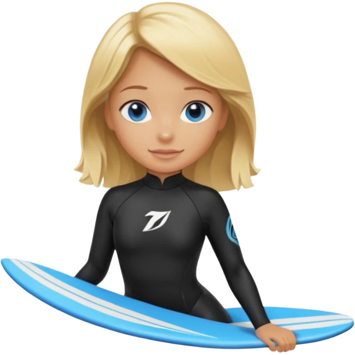 girl is surfing emoji