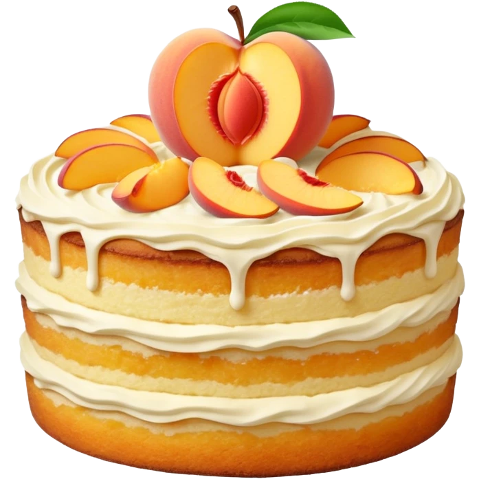 peach cake emoji