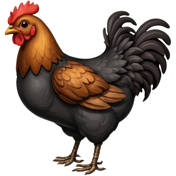 coal  chicken emoji