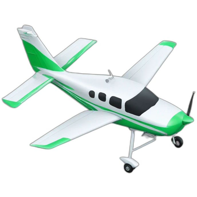 green cirrus aircraft emoji