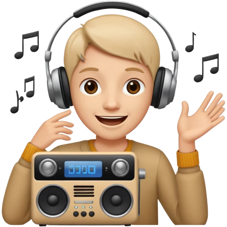 music lover radio speaker emoji