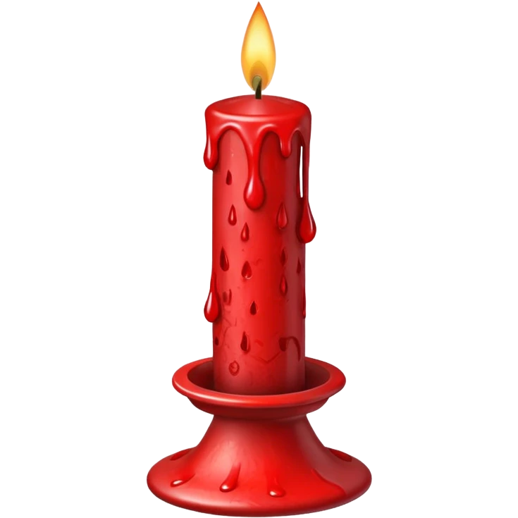 Christmas candle stick emoji
