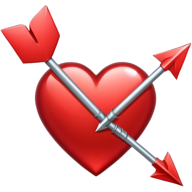 Heart-shaped arrow emoji