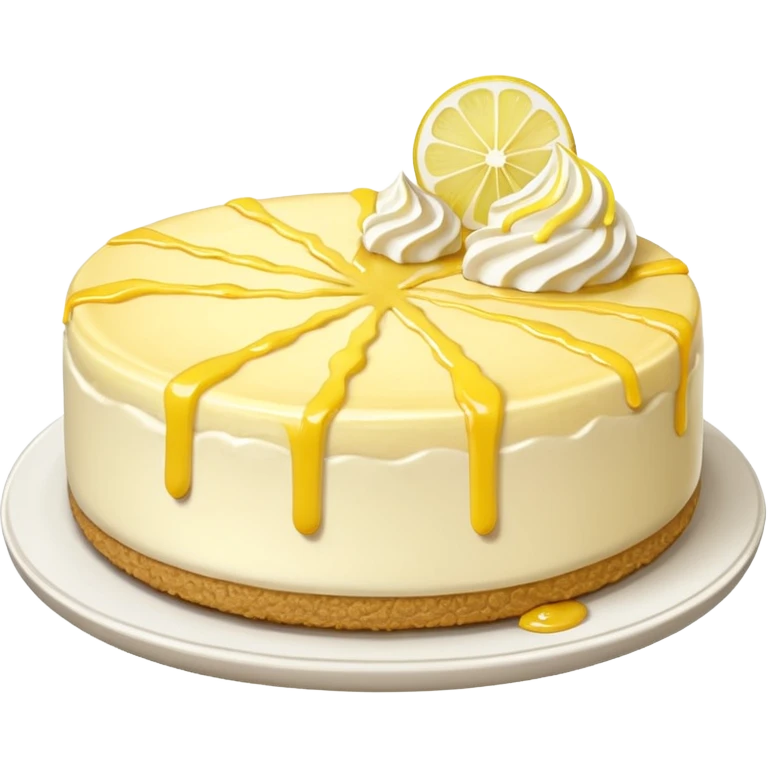 Lemon cheesecake emoji